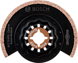 Boschのカーバイドグラウトと研磨スターロックブレード。.