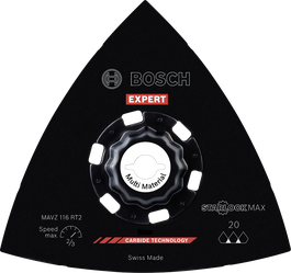 BoschEXPERT MAVZ 116 RT2 超硬研磨プレート。