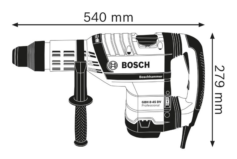 PRO Heavy Duty GBH 8-45 DV SDS max ハンマードリル | Bosch Professional
