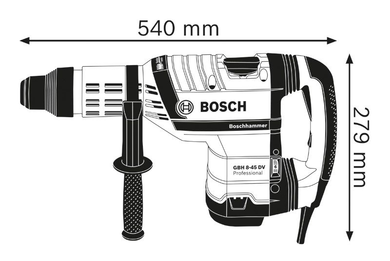 PRO GBH 8-45 DV SDS max ハンマードリル | Bosch Professional