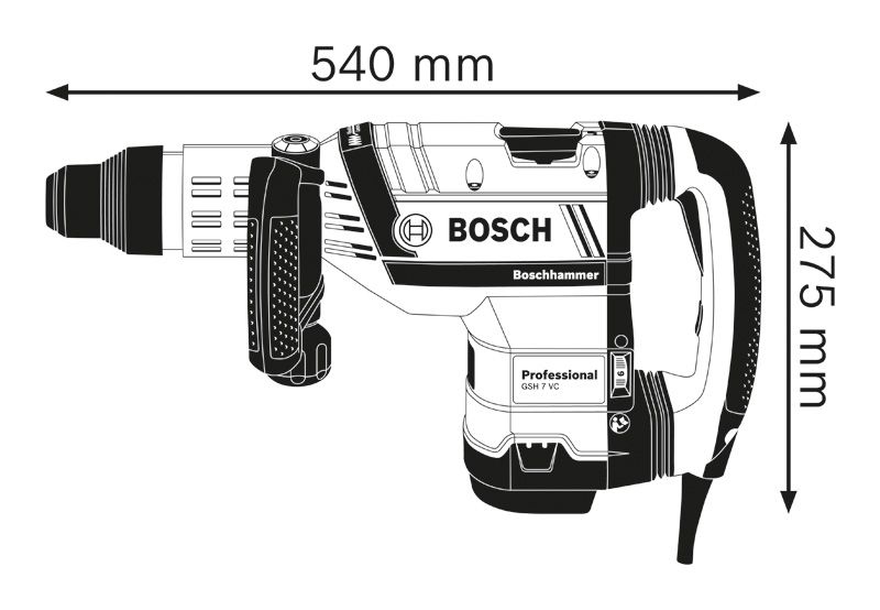 PRO Heavy Duty GSH 9 VC SDS max 破つりハンマー | Bosch Professional