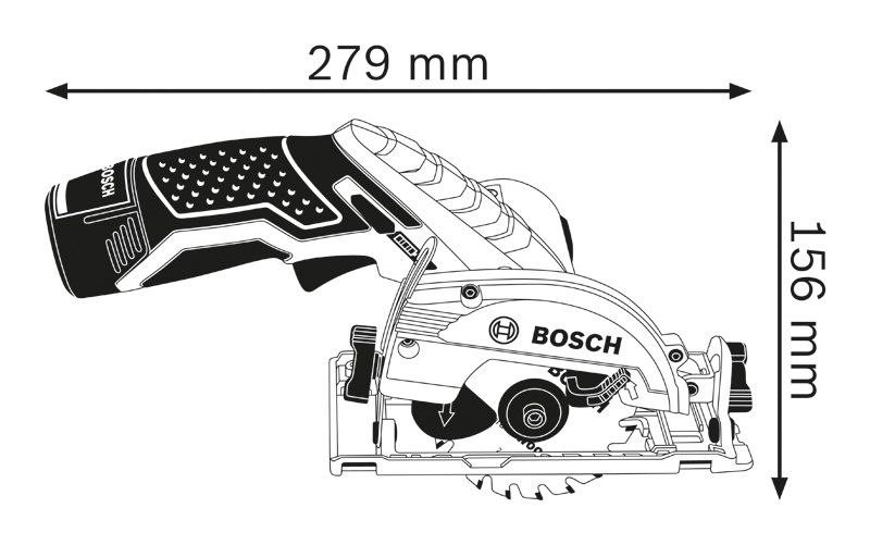 BOSCH GKS 10.8V-LI  4代目 市海 蟹蔵 PRO GKS 10.8 V-LI コードレス丸のこ | Bosch Professional
