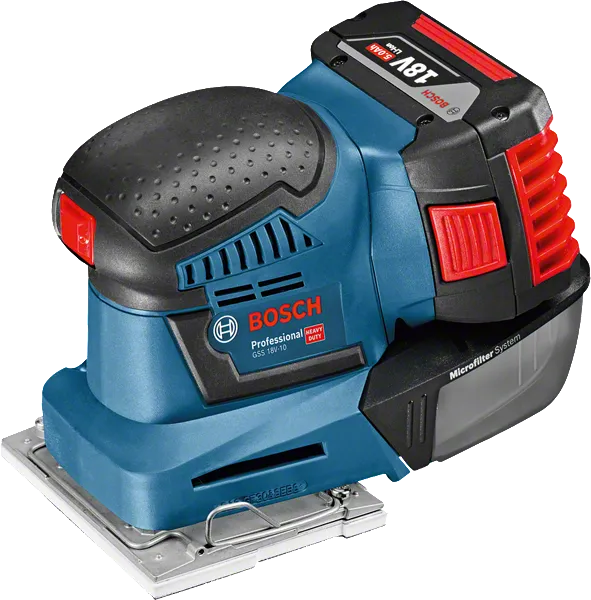 Bosch GSS 18V-10 コードレスオービタルサンダー。.