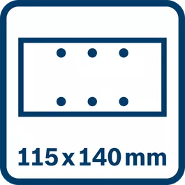 サンディングシート：115x140mm、6穴 