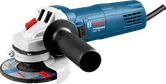 人間工学に基づいたサイドハンドルを備えたBosch GWS 750 アングルグラインダー。.