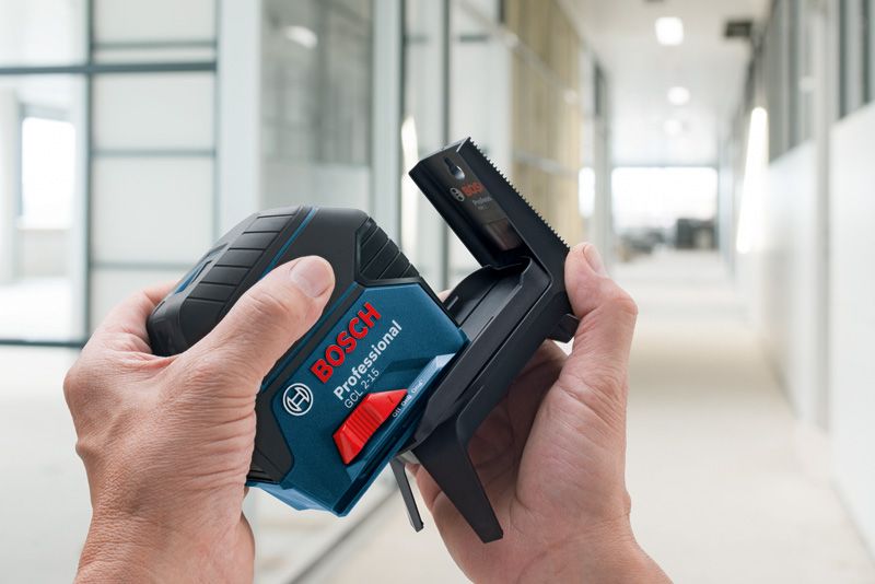 GCL 2-15 レーザー レベリング ツールを備えたBosch RM 1 アクセサリ。.