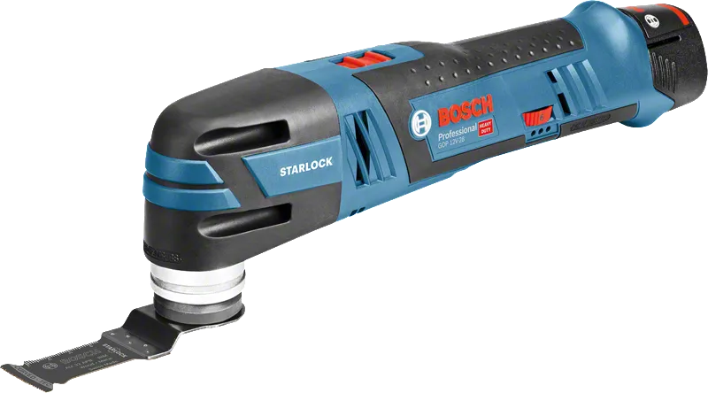 Bosch GOP 12V-28 コードレス マルチツール (Starlock ブレード付き)。.