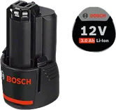 Bosch 12V 3.0Ah リチウムイオンバッテリー。