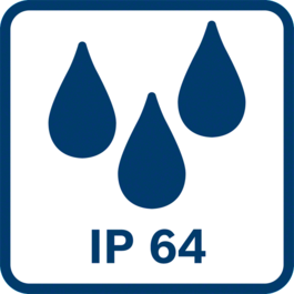 IP64 防じん・防水対応