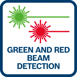緑色／赤色ビーム検出 