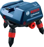 調整可能な三脚脚を備えたBosch RM 3 アクセサリ。