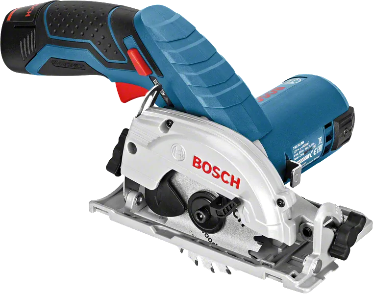 木材切断用のBosch GKS 12V-26 コードレス丸鋸。.
