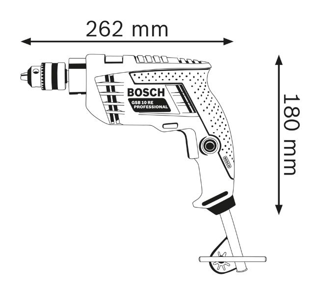 PRO GSB 10 RE 振動ドリル | Bosch Professional