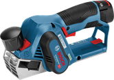 木材プレーニング用のBosch GHO 12V-20 コードレスプレーナー。