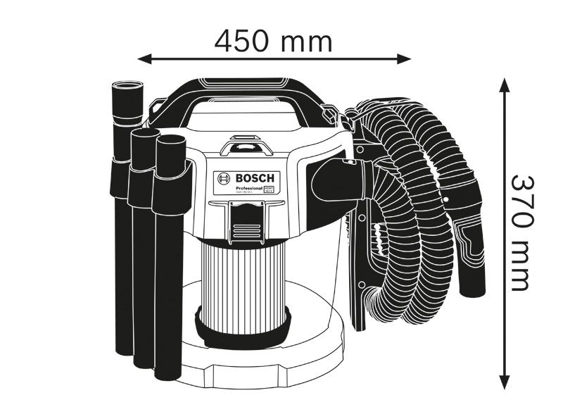 未使用　BOSCH バッテリークリーナー  本体 ノズル付　GAS 18V-LI GAS18V-LIH バッテリークリーナー 18Vタイプ 1台 BOSCH(ボッシュ