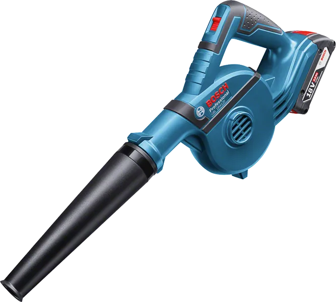 Bosch GBL 18V-120 コードレスブロワー、18V バッテリー。.