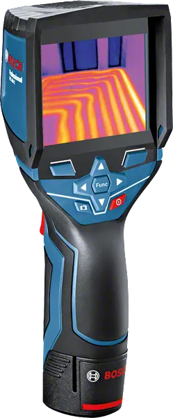 Bosch GTC 400 C サーマルイメージングカメラは熱パターンを検出します。.