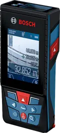 デジタルディスプレイを備えたBosch GLM 150 C レーザー測定器。
