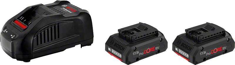 ProCORE18V 4.0Ah×2 + GAL 1880 CV バッテリー充電器セット | Bosch