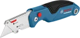 人間工学に基づいたグリップを備えたBoschの折りたたみ式ユーティリティナイフ。