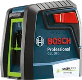 緑色レーザーを搭載したBosch GLL 30 G レーザー レベリング ツール。