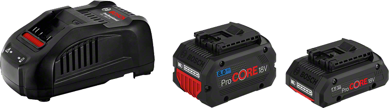 1 x ProCORE18V 4.0Ah + 1 x ProCORE18V 8.0Ah + GAL 1880 CV 