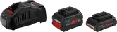 8.0Ah および 4.0Ah バッテリーを搭載したBosch ProCORE18V スターター セット。