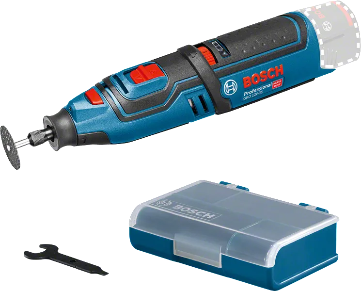 Bosch GRO 12V-35 コードレス回転工具セット。.
