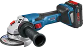 Bosch GWS 18V-15 C コードレスアングルグラインダー。
