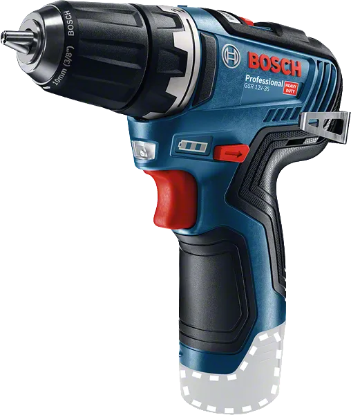 コンパクトなネジ締め用Bosch GSR 12V-35 コードレス ドリル/ドライバー。.