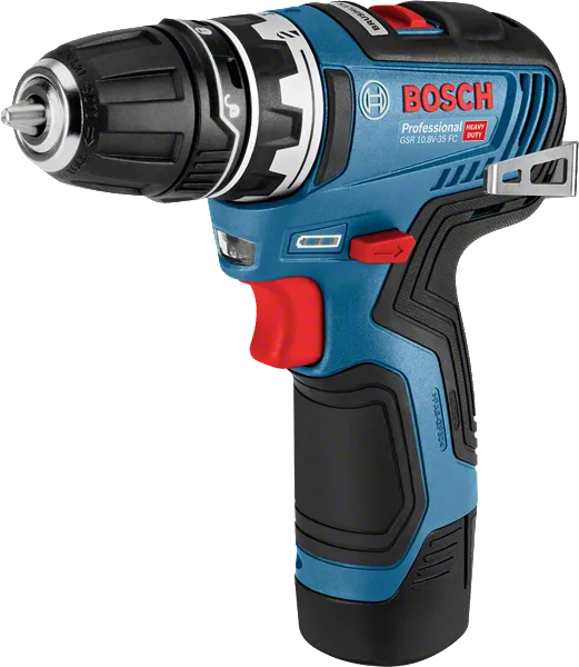 Bosch GSR 10.8V-35 FC コードレス ドリル (キーレス チャック付き)。.
