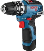 Bosch GSR 10.8V-35 FC コードレス ドリル (キーレス チャック付き)。