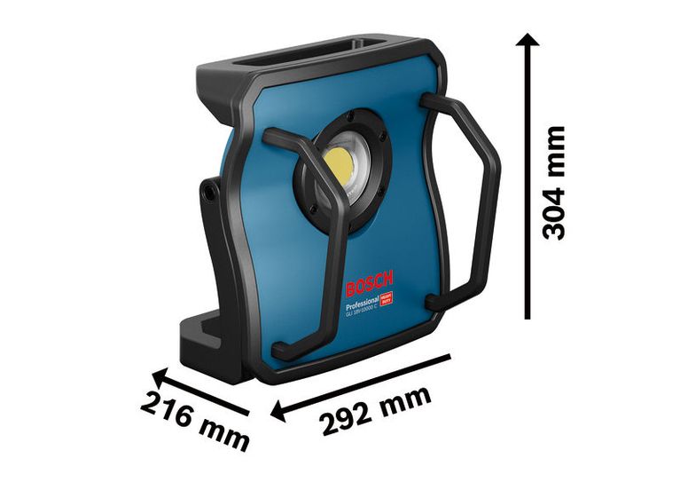 Bosch GLI 18V-10000 C コードレス現場ライト、10000 ルーメン。.