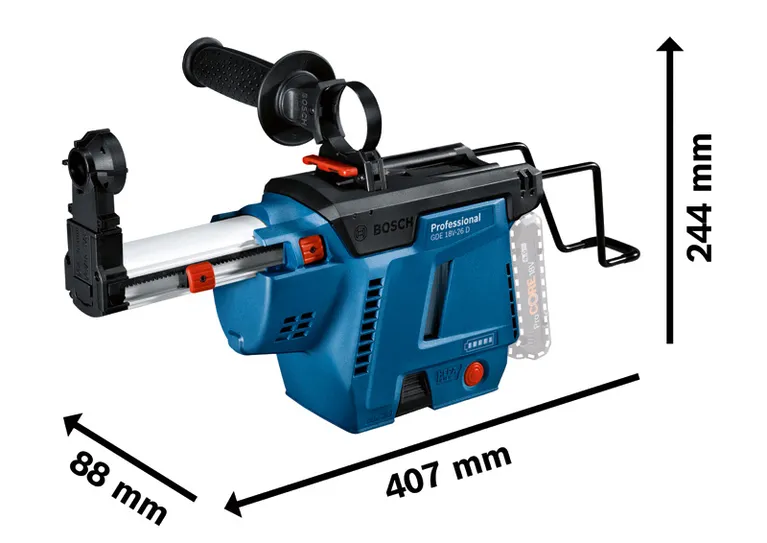 Bosch GDE 18V-26 D ドリル用集塵機一体型。.