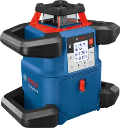 デジタルディスプレイを備えたBosch GRL 600 CHV レーザーレベルツール。.