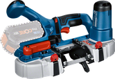 Bosch GCB 18V-63 コードレスバンドソー、切断深さ 63.5 mm。