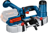 Bosch GCB 18V-63 コードレスバンドソー、8.0Ah ProCORE バッテリー搭載。