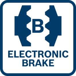  電子ブレーキ：工具は作動解除した直後に停止