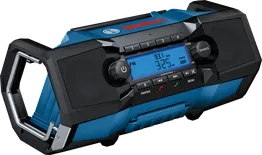 Bosch GPB 18V-2 C 現場用ラジオ（電源アダプター付き）.