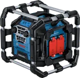 Bosch GPB 18V-5 C 現場用ラジオ（電源コンセント付き）。.
