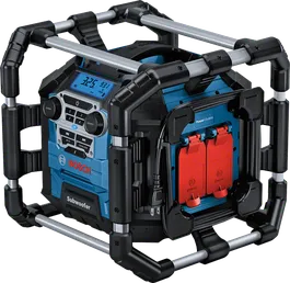 Bosch GPB 18V-5 C 現場用ラジオ（電源コンセント付き）。.