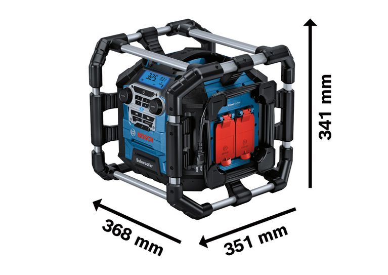堅牢なフレームを備えたBosch GPB 18V-5 C 現場用無線機。.