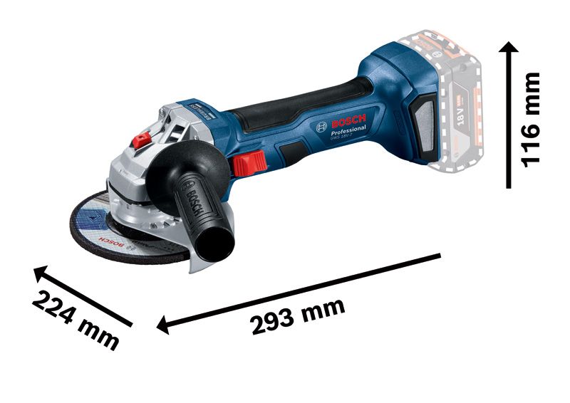 BOSCH - Bosch グラインダーとグラインダースタンド GWS 18V-7 コードレスディスクグラインダー | Bosch Professional