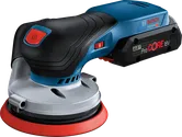 Bosch GEX 18V-125 コードレスランダムオービットサンダー。