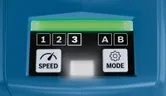 Bosch GDX 18V-210 C のコントロールパネル（速度とモードボタン付き）