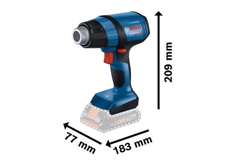PRO GHG 18V-50 コードレスホットエアガン | Bosch Professional