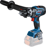 Bosch GSB 18V-150 C サイドハンドル付きコードレスコンビドリル。.