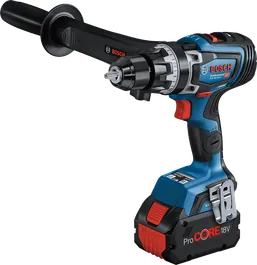 Bosch GSB 18V-150 C サイドハンドル付きコードレスコンビドリル。.