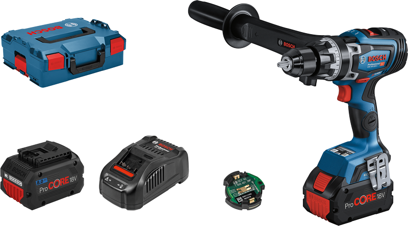 Bosch GSB 18V-150 C コードレスコンビドリルセット。.