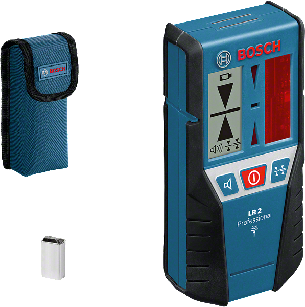 保護ポーチ付きのBosch LR 2レーザーレシーバー。.